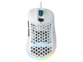 Sharkoon Miš Gamer - Light 200 White (optički; 16000 DPI; Pixart PMW3389 čip; Omron gumbi; RGB; bijeli)