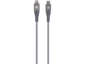 SKROSS Steel Line Sync-Kabel mit USB-C und Lightning-Anschluss, 200 cm