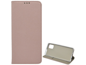Gigapack preklopna futrola s efektom kože za Samsung Galaxy A51 (SM-A515F), ružičasto zlato