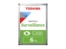Toshiba 3.5" - S300 Surveillance 6TB HDD (Bulk; 128MB / 5400RPM)