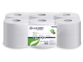 "Jumbo" 2-lagiges Toilettenpapier 120 m 19 cm Durchmesser, weiß