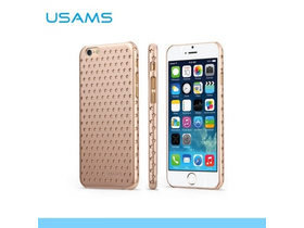 Usams gyári Starry Twinkle műanyag telefonvédő Apple iPhone 6 4.7`` készülékhez, arany