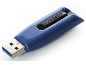 USB memorija, 32GB, USB 3.0, 175/80 MB/sec, VERBATIM "V3 MAX", plava-crna