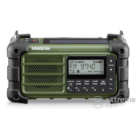 Sangean MMR-99 Desert Tan FM / AM / Bluetooth solárne rádio, zelené