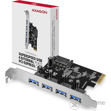 Axagon PCEU-430VL PCI-E Adapter, 4xUSB 3.2