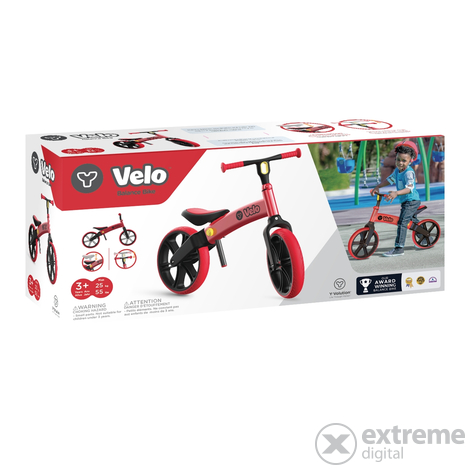 Yvelo Junior bicikl bez pedala, crveni