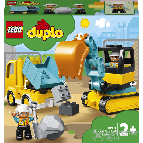 LEGO® DUPLO® Town 10931 Teherautó és lánctalpas exkavátor