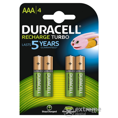 Duracell 4db 800 mAh AAA előtöltött akkumulátor