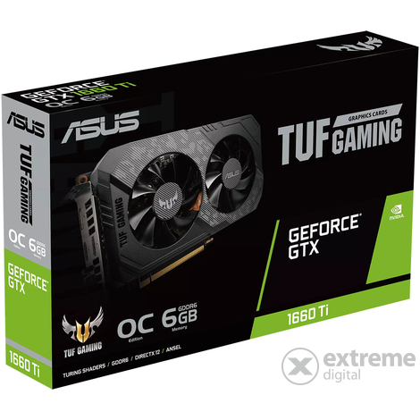 ASUS TUF Gaming GeForce® GTX 1660 Ti EVO 6GB GDDR6 grafická karta