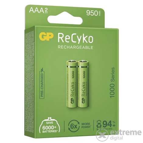 GP ReCyko NiMH punjiva baterija, HR03 (AAA) 1000mAh, 2kom, (B2111)