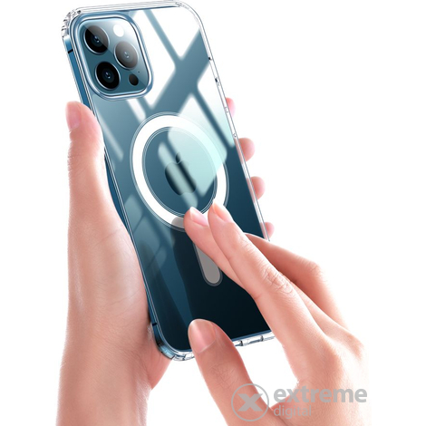 Cellect Apple iPhone 14  Magnetna silikonska futrola - Prozirna