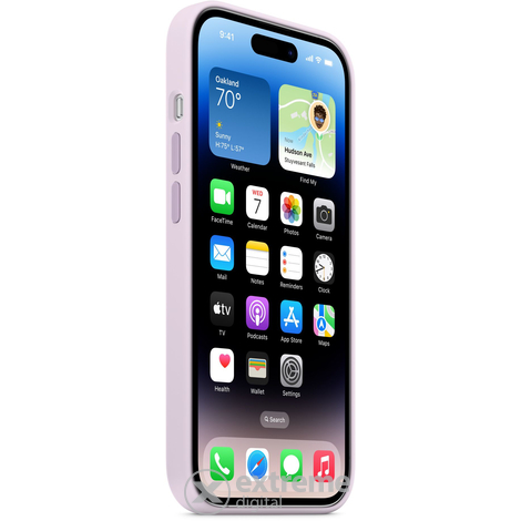 Apple iPhone 14 Pro Szilikontok, MagSafe, Orgonalila