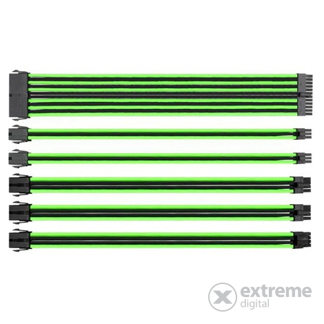 Thermaltake TtMod Sleeve modulares Stromkabelset schwarz / grün