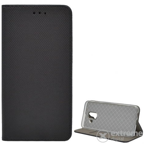 Gigapack álló bőr tok Samsung Galaxy A6 (2018) SM-A600F készülékhez, fekete