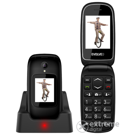 Evolveo EasyPhone EP700 klasičan mobitel za starije osobe, crna