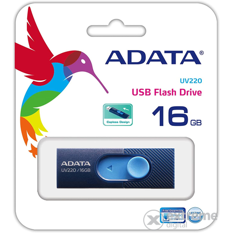 Adata 16GB USB2.0 (AUV220-16G-RBLNV) Flash Drive USB kľúč, modrý