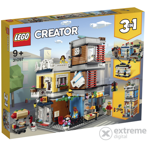 LEGO® Creator 31097 Dućan za kućne ljubimce i kafić Gradska kuća
