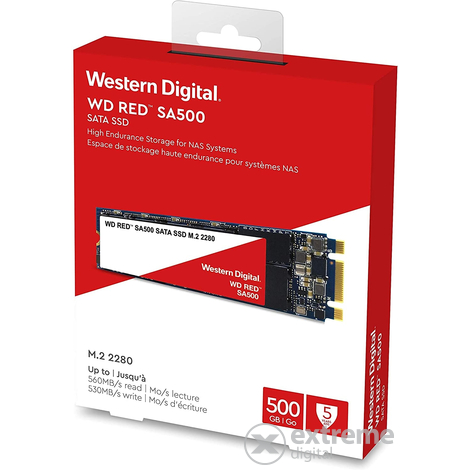 WD Red M.2 SATA3 500GB SSD disk