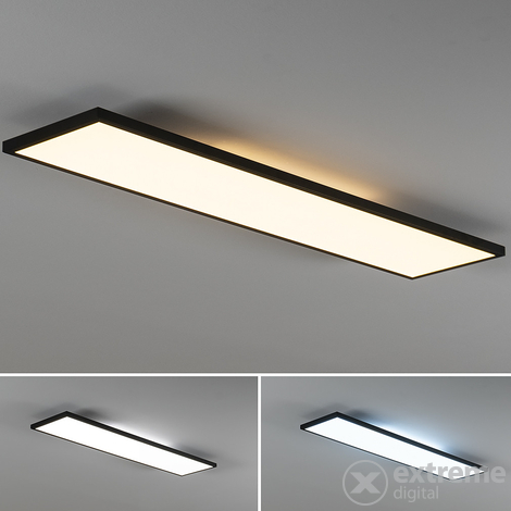 Müller Licht izravna / neizravna četvrtasta LED ploča podesiva s normalnim prekidačem, crna, 90x20cm, 26W