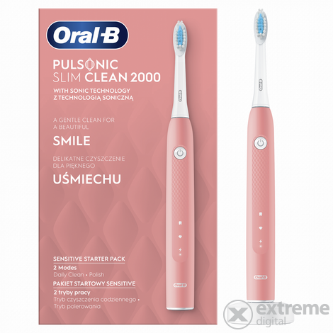 Oral-B Pulsonic Slim Clean 2000 Elektro-Zahnbürste, pink