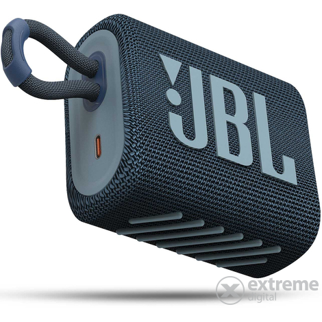 JBL GO 3 vízálló hordozható bluetooth hangszóró, kék