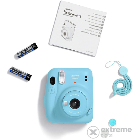 Fujifilm Instax Mini 11 analogový fotoaparát, Sky Blue
