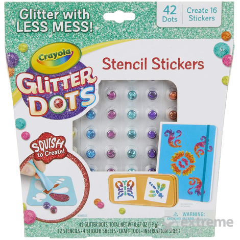 Crayola Glitteres dekorgyöngyök: Csodás minták készlet