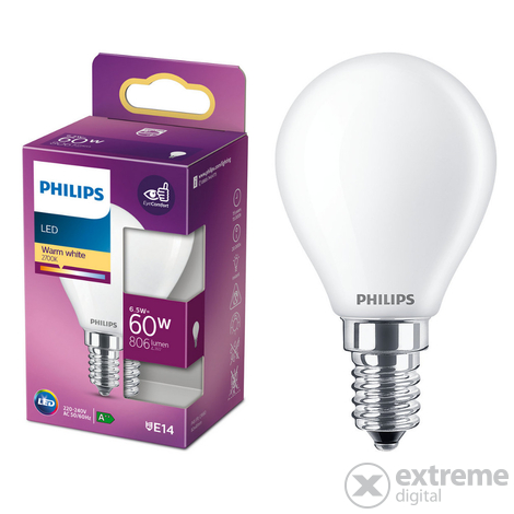Philips Hue White Ambiance Bluetooth LED žarulja, 5,2 W, 2200-6500K, E14, 2kom