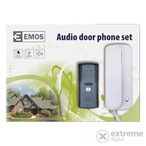 Emos H1085 audio portafon set za 1 stan, bijele boje