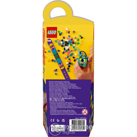 LEGO® DOTS 41945 Narukvica i privjesak za torbu Neonski tigar