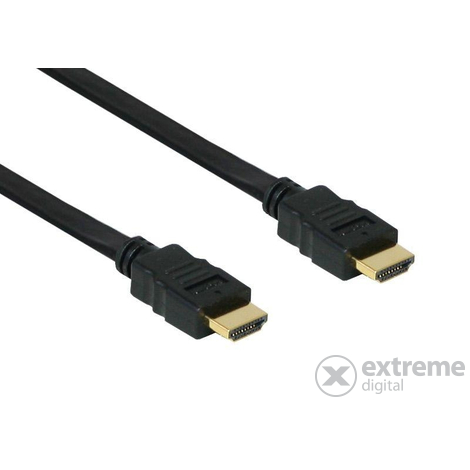 Equip HDMI apa - HDMI apa aranyozott kábel (2.0 HDMI, 3D-s), 1m