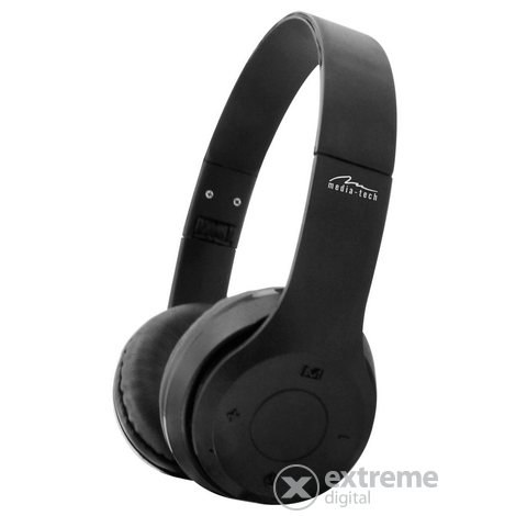 Media-Tech Epsilion Bluetooth sluchátka s mikrofonem, černá