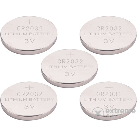 Extol 3V (CR2032) Lítium gombelem készlet, 5db (42050)