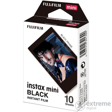 Fujifilm Colorfilm Instax Mini Glossy film, crni, 10 kom