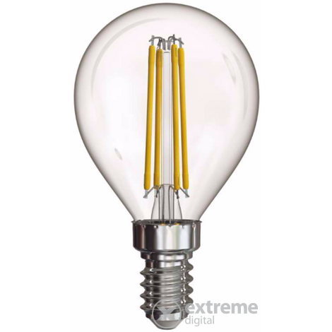 Emos LED izzó filament kisgömb A++, E14, 4W, NW (Z74231)
