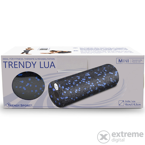 Trendy Lua Mini masážny valec, čierny/modrý