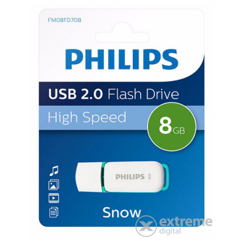 Philips Snow 8 GB Flash Drive USB 2.0 pendrive