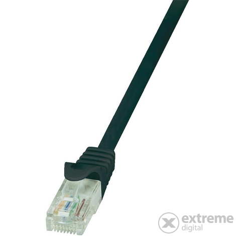Logilink UTP Patch hálózati kábel, CAT5e, 5m, fekete