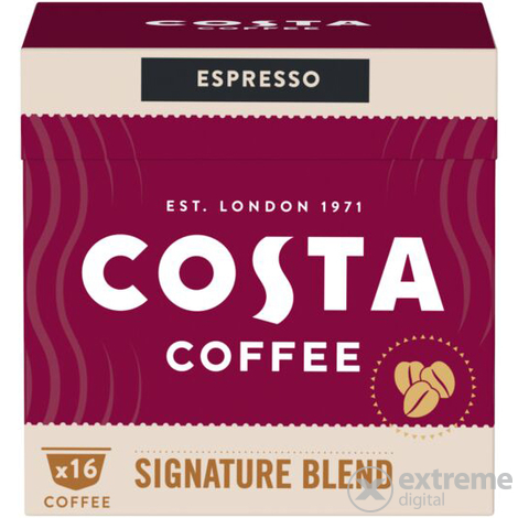 Costa Coffee Signature Blend Espresso pörkölt, őrölt kávé, 16 db