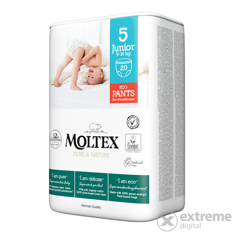Moltex Pure&Nature ECO Baby bugyipelenka, S5, 20 db