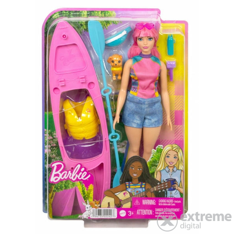 Mattel Barbie kempingező Daisy csónakkal