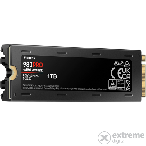 Samsung 980 PRO Heatsink Gen.4 SSD, 1TB, NVMe™, M.2