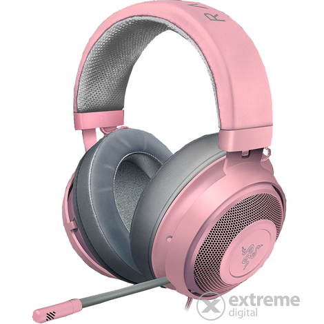 Razer Kraken Quartz gaming fejhallgató, rózsaszín