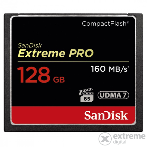 SanDisk Extreme Pro 128GB CompactFlash memóriakártya (123845)