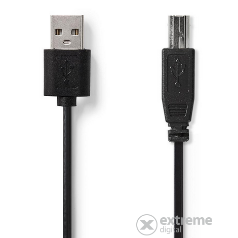 Nedis CCGT60100BK20 USB-A, USB-B adapter kábel apa/apa, 2m