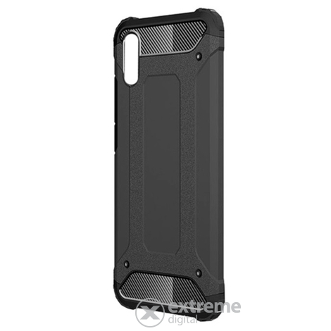 Gigapack Defender műanyag tok Xiaomi Redmi 9A (Redmi 9 AT) készülékhez, fekete, fémhatású