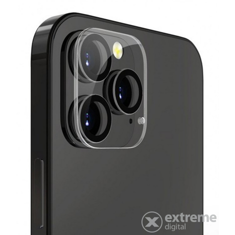 Cellect kameravédő fólia iPhone 12 Pro készülékhez, fekete