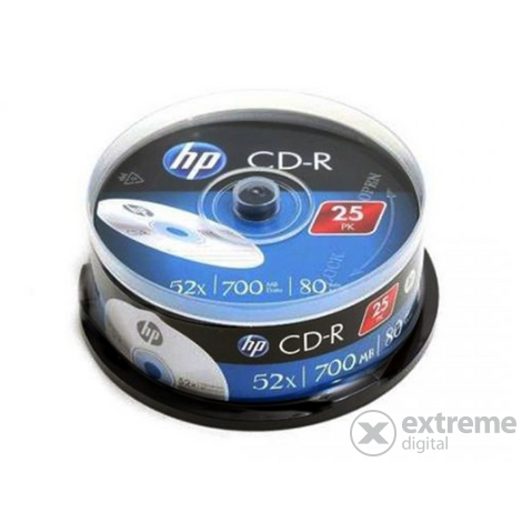 HP CD-R80 csomag írható CD lemez  52x 25db