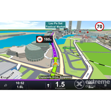 WayteQ X995 Android 5" GPS navigáció készülék Sygic 3D Teljes Európa térképszoftverrel, Élettartam Frissítéssel (X995)