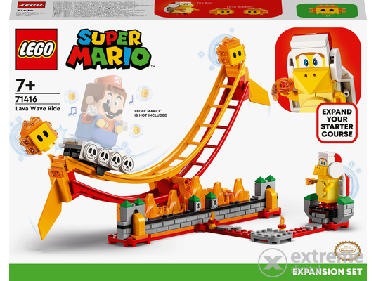 LEGO® Super Mario 71416 Lávahullám-lovaglás kiegészítő szett, 218 darabos